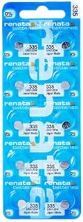 Renata 335 SR512SW Batteries - 1.55V Silver Oxide 335 Watch Battery (10 Count)