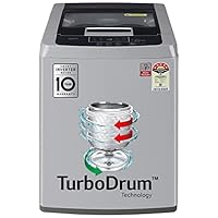 LG 6.5 Kg 5 Star Smart Inverter Fully-Automatic Top Loading Washing Machine (T65SKSF4Z, Middle Free Silver)
