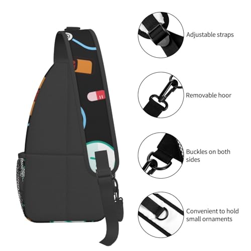Mochila de pecho cruzada para mujer y hombre miniatura 4