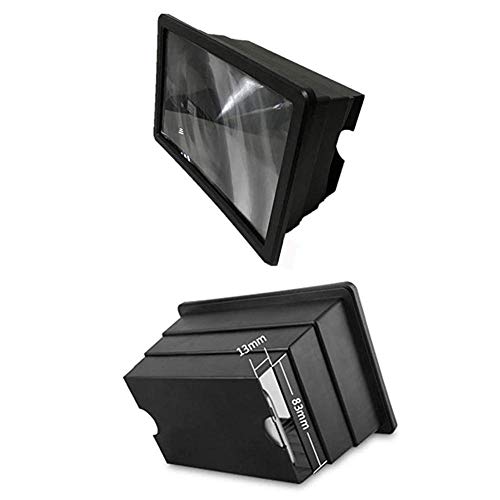 Fbite Screen Magnifier 3D Hd Smart Mobile Phone Movies Amplifier With Retractable Holder Stand Compatible With Any Smartphone,Black #TOP5