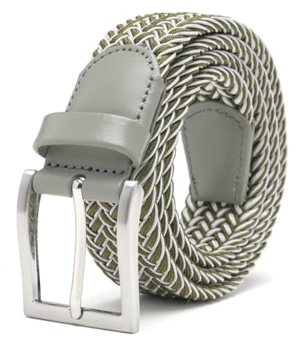 Image of Fabio Valenti Canvas Elastic Fabric Woven Stretch Braided Belts for Men Women Junior with Multicolored /Full Sizes