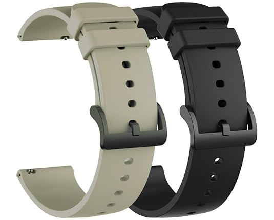 EDNITA 19mm Watch Straps Silicone Black Buckle for Noise Colorfit Pro 2, Noise Colorfit Pulse, Boat Storm Smart Watch, Boat Xtend Talk,Fireboltt Ninja 3/ Ninja 2 & 19mm All Watches-image-31