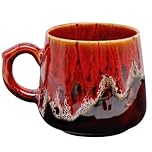 Fahibin Porcelain Coffee Mug, Coffee Cups Ceramic, 400ml Cappuccino Cups, Stoneware Coffee Mugs for Milk, Latte, Cappuccino, Coffee, Tea