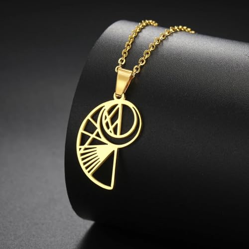 Sublimez votre style avec le collier spirale Fibonacci géométrie sacrée