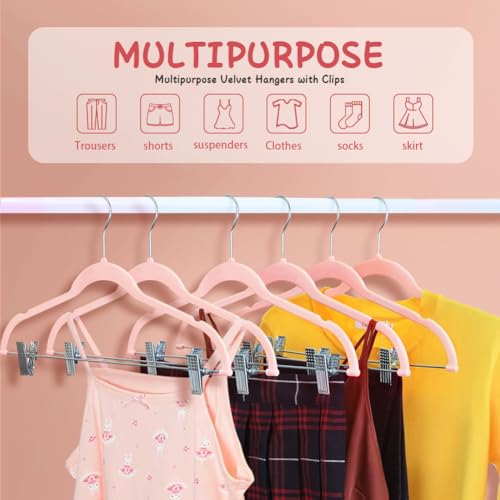 Stormix Baby Hangers, 14 Pack Pants Hangers With Clips, Non-Slip Clothes Hangers thumb #5