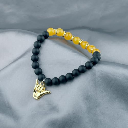 CENWA Hand Sign Bracelet Black and Old Gold Bracelet Gift4