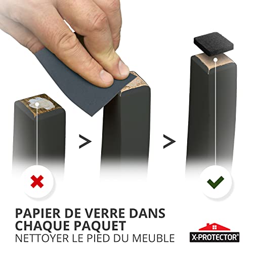235 PCS Patins en Feutre Auto-Adhésifs X-Protector - Patins pour Meubles – vue 4
