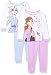 Disney Girls' Frozen 4-Piece Cotton Pajama Set