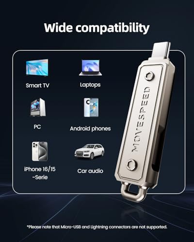 Clé USB 128 Go Move Speed double connecteur type C et USB 3.2 pour iPhone 15 MacBook - 5