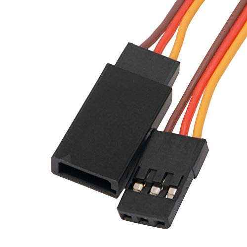 Alamscn 3-Pin Servo Extension Cable Cord 10Cm/4'' 3.93 Inch Female To Male Lead Wire Connector Jr For Rc Car Airplanes Remote Control (Pack Of 10) #TOP3