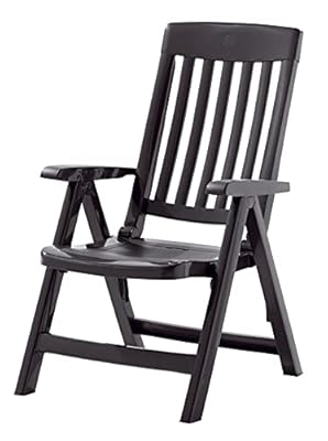 KETTLER Sieger Resin Folding Chair Anthracite Gray