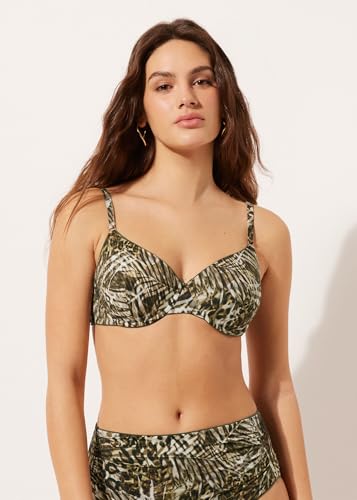 Woman's Push Up Swimsuit Top Tropical Animalier4