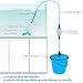 Sifón Acuario, Limpiador Grava de Pecera Cambiador Agua Absorción Automática con Bomba...