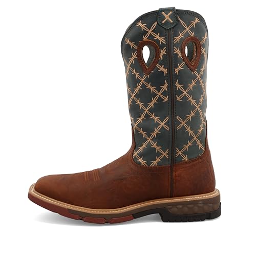 Image of Twisted X mens 12 inch Pull on Soft Toe Western Work Boot