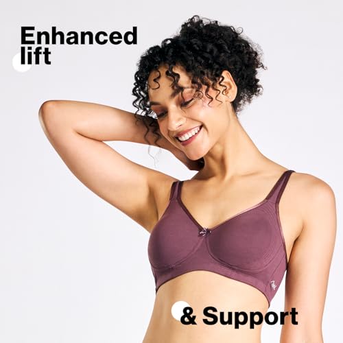 Image of NYKD NYB169 Cotton Non Padded Non Wired Encircled Shaping Bra Full Coverage Side Lift (Plus