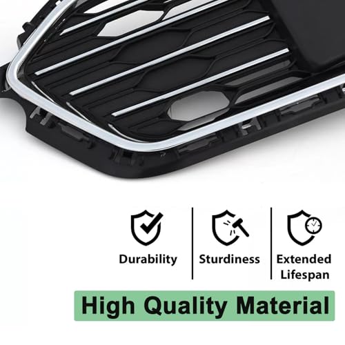 Image of Front Hood Bumper Grill For Chevy Cruze Upper Lower Mesh Grille Replacement 2016 2017 2018