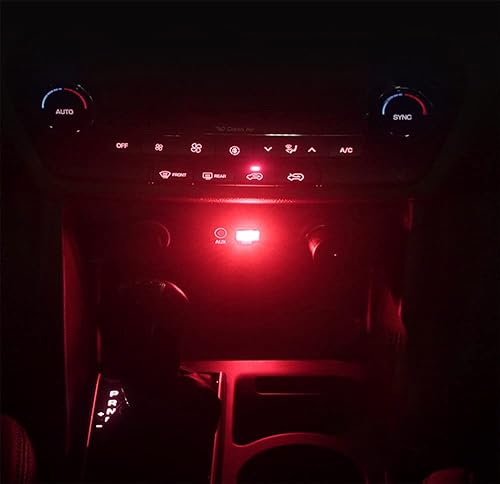 Miniatura 6 de Ajxn Paquete de 7 lámparas LED USB para interiores de automóvil mini luz LED USB kit de iluminación ambiental para automóvil mini luces LED