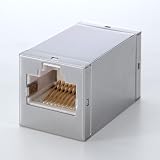 サンワダイレクト LAN中継アダプタ CAT6 CAT5e 兼用 STP用 500-LAN-EX6S