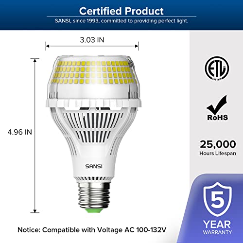 Sansi 400W Equivalent 6000 Lumens Brightest Led Light Bulb thumb #3