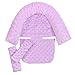 Baby Infant Head and Neck Support Pillow with Seat Belt for Car Seat -Extra Soft 3-in-1 Toddler Car Seat Insert Pad for Car Seats Purple