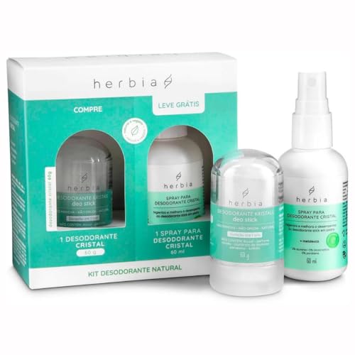 Desodorante herbia 60g + Spray Com Hidrolato de Malaleuca 60ml