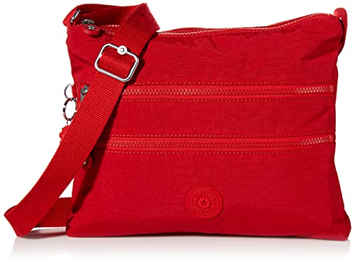 Kipling Womens Womenâ’s Alvar Bag, Super Light, Durable Messenger Bag, Nylon Shoulder Crossbody Bag, Red Rouge, Medium Us #TOP14