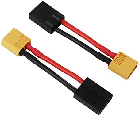 4pcs Compatible with TRX to XT60 Male Female RC Connector Adapter with 14awg 2in Wire(E20-4) image 5