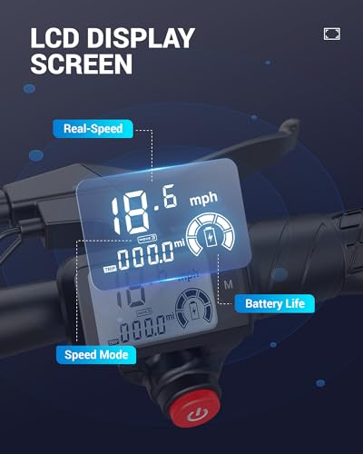 Gyroor Electric Scooter with Seat, 450W Powerful Motor up to 25 Miles Range, Foldable Scooter for Adult Max Speed 18.6Mph, Commuter Electric Scooter with Basket