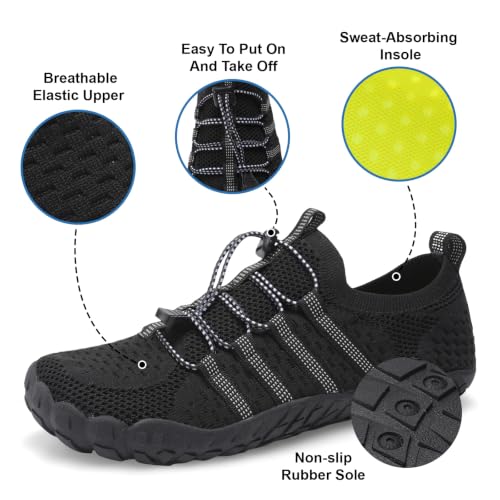 Image of XIHALOOK Athletic Hiking Water Shoes Womens Mens Quick Dry Barefoot for Beach Walking Kayaking Surfing Training