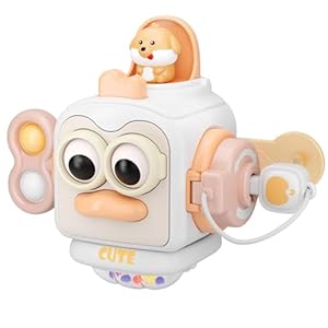 Montessori Toys, Sensory Toys for Toddlers Toys, Travel Activities Busy Cube, Baby Gifts for Busy Cube, Motor Skills Educational Learning Toys