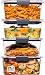 Rubbermaid Brilliance Food Storage Container, BPA-Free Plastic, Medium Deep, 4.7 Cup, 4-Pack, Clear