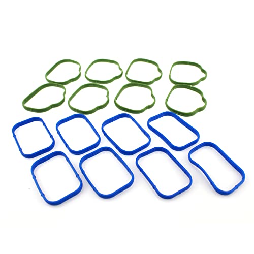 Image of Intake Manifold Upper and Lower Gasket Set Fits for Chrysler 200 300 Town and Country 2011-2016 Dodge Avenger Challenger Charger Durango Jeep Grand Cherokee VW Routan Replaces 16pcs