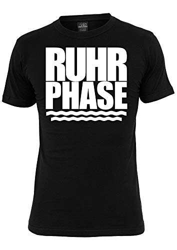 T-shirt Ruhrphase avec inscription en allemand haut noir taille XXXL