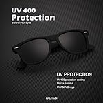 KALIYADI Polarized Sunglasses for Men and Women Matte Finish Sun glasses Color Mirror Lens UV Blocking (3 Pack) - Image 2