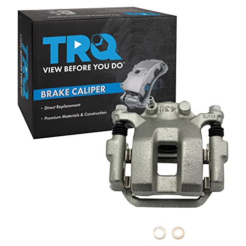 Image of TRQ Rear Right Brake Caliper w /Bracket Passenger Side