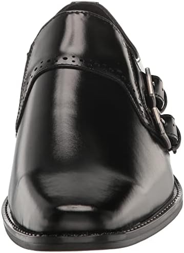Stacy Adams Men's Kilgore Double Monk Strap Loafer, Black, 14 | Image 1