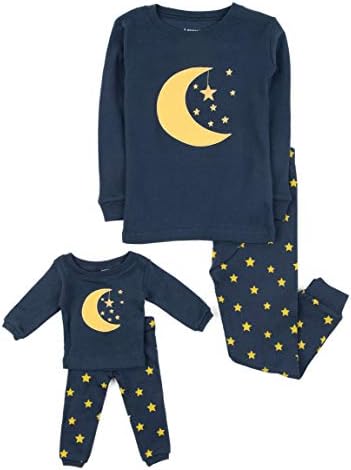 LeveretKids & Toddler Pajamas Matching Doll & Girls Pajamas 100% Cotton Pjs Set (2-14 Years) *Fits American Girl