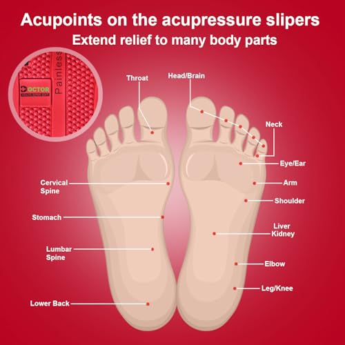 Image of DOCTOR HEALTH SUPER SOFT Men's Acupressure Slippers | Flip-Flops | Men's & Boy's Slippers | Comfortable & Lightweight | Soft Foot Massager | All Day Wear Acupressure Slipper