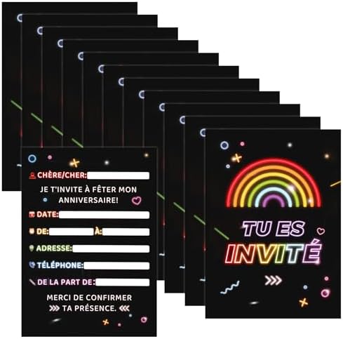 39;"Smiley-inviti (10719): U2013 Set Da 10 Divertente Smiley/Emoji