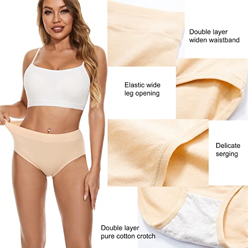 Image of Women Underwear Cotton Mid Rise Full Coverage Soft 5-Pack