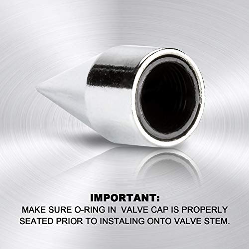 Pilot Automotive Pilot Ip-2049 Spiked Chrome Finished Valve Caps, 1 Pack #TOP2