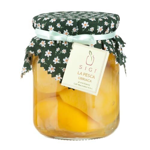 SIGI Azienda Agricola Ciruelas pasas en almíbar | Sin colorantes, conservantes, aditivos químicos | 100% artesanal y natural | Hecho a mano en Italia | Tarro de 540 g