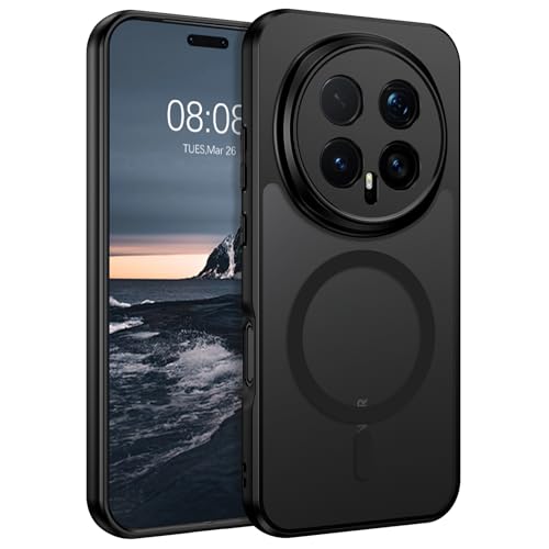 YINLAI für Honor Magic 8 Pro Hülle Kompatibel mit MagSafe Handyhülle Magnetisch Cover Case Translucent Matt Stoßfest Schutzhülle für Honor Magic 8 Pro 5G 6.71 Schwarz