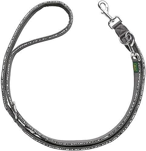 HUNTER Verstellbare Führleine Divo Reflect 20/200, schwarz/grau
