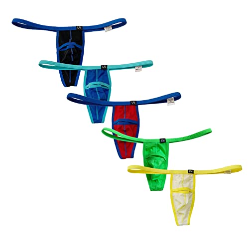 Men's Ice Silk Open Thong U Convex Men's Small Underpants T Pants