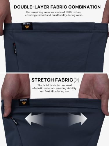 Image of FR Neck Gaiter 4oz Lightweight Welding Flame Resistant Face Mask | 100% cotton welding hood,,CAT1 & ATPV 5.5 cal /cm, breathable all-season,multi-use for welding work,one size,machine washable