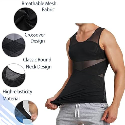 Shaperluv for Men, 2025 New Shaperluv Tank 2.0 Mens Big and Tall, Shaper Luv Tank for Men,Shaping Tank Top Men2