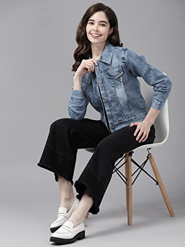 Image of Aarika Women's Denim Regular A-Line Coat