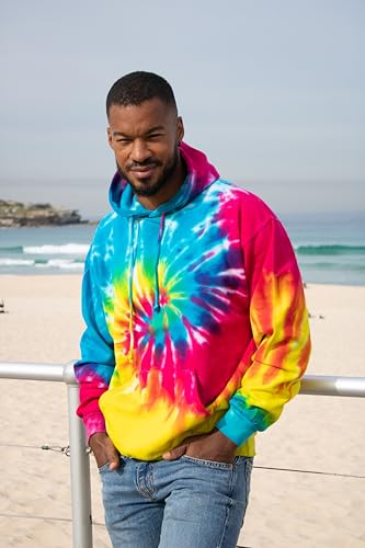 Image of Colortone Tie Dye Pullover Hoodies for Women and Men - Classic Fit Sweatshirts