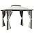 Outsunny 10' x 10' Patio Gazebo with Privacy Curtains, Mesh Netting, Double Roof Outdoor Canopy Shelter, Aluminum Frame Outdoor Gazebo, Cream White